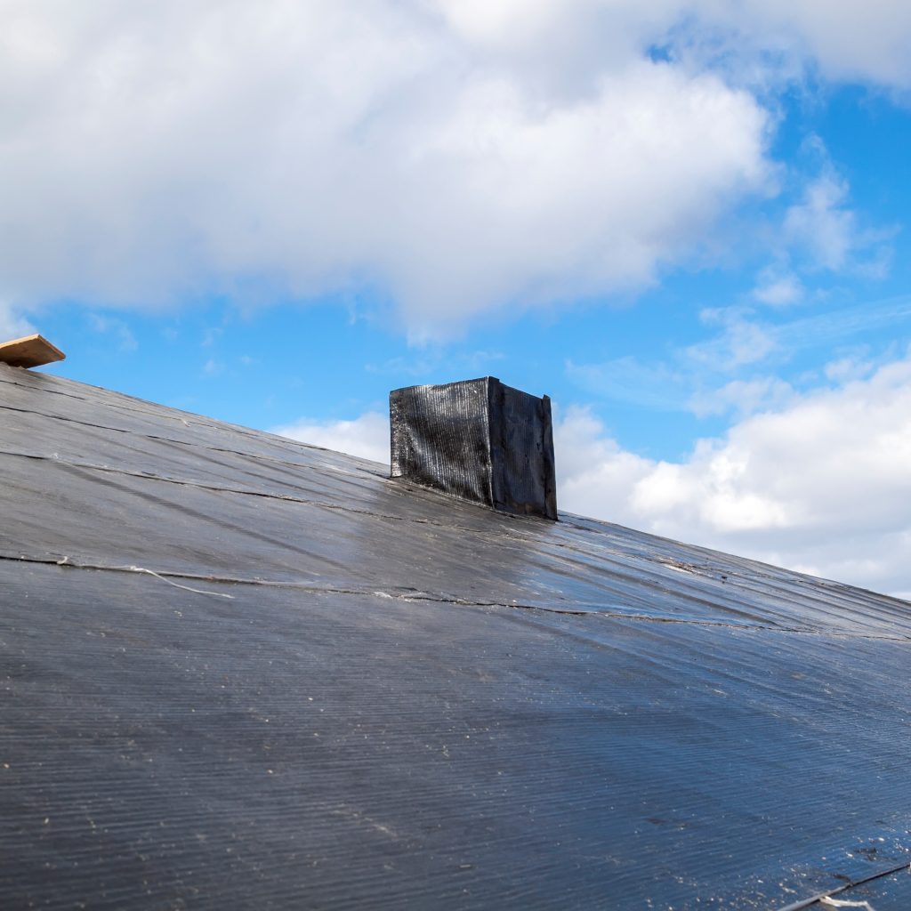 EPDM present on a commercial roof.